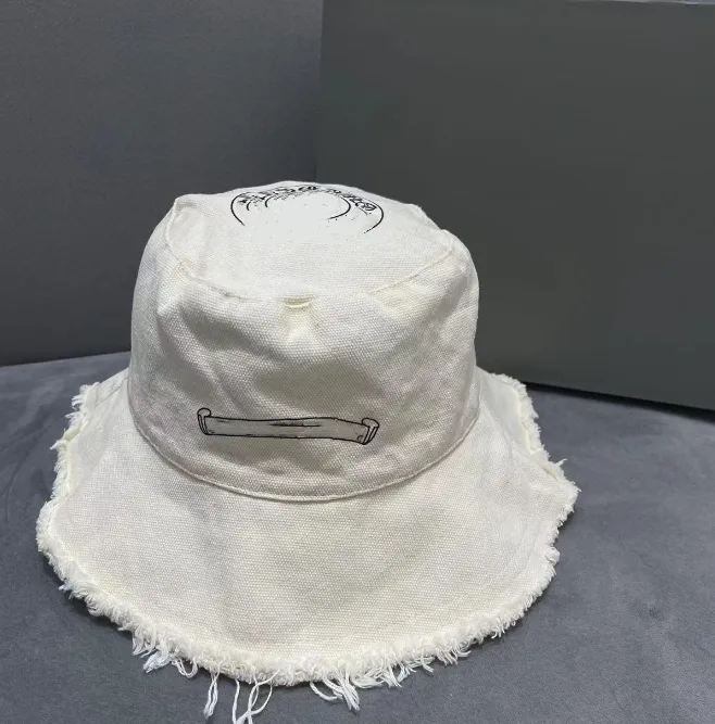 Cappello da pescatore a tesa larga con bordi lavati strappati in stile americano Cappello da pescatore a tesa larga Yupi Street Cover Face Forma concava Protezione solare Cappelli Donna