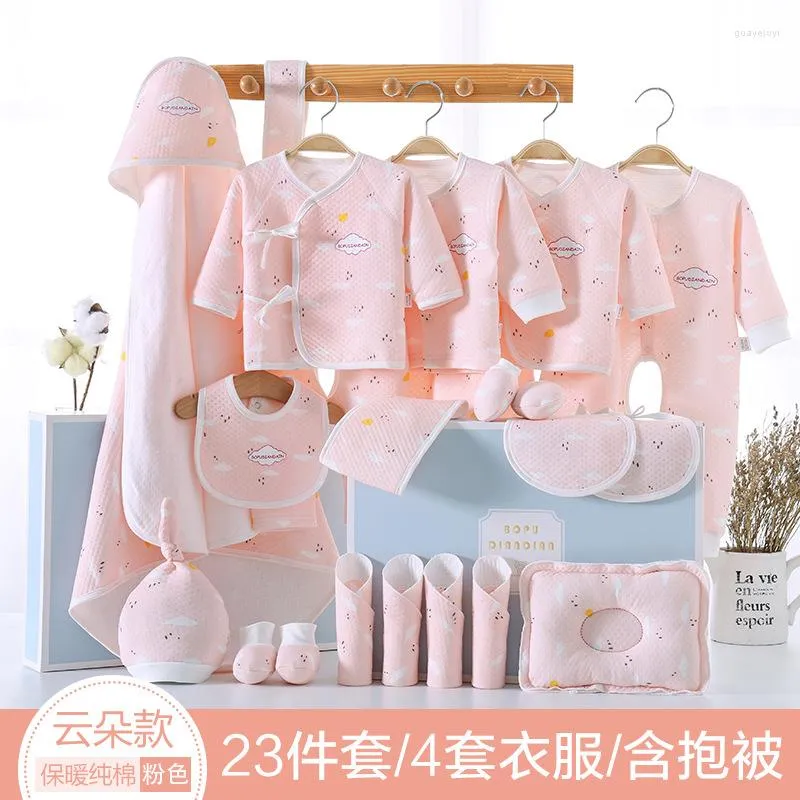 Kläduppsättningar födda kläder Set Baby Girl Boy Vetement Fille Garcon 19/21/23 Pieces