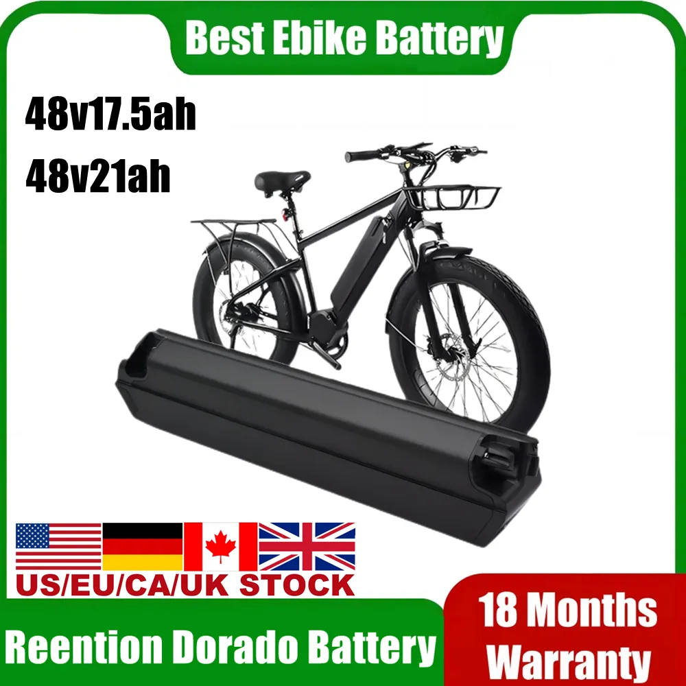 NCM Moskva E-cykelbatteri Ebike Batterier Elektrisk cykel 48 V 21AH för 1000W 750W 500W Electric Bicycle Integrated Tube Reention Dorado Max Batteria 48V 17.5Ah