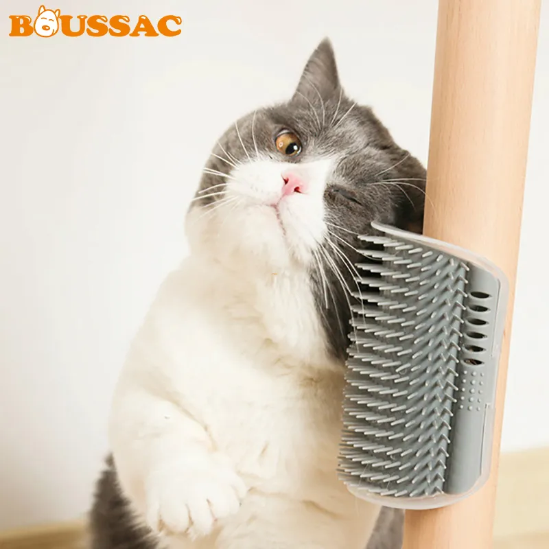 Pet Nail Polish Comb Removable Cat Corner Scratching Rubbing Brush Hair Removal Massage Comb Pets Grooming Cleaning Supplies Scratcher Peine Para Mascotas