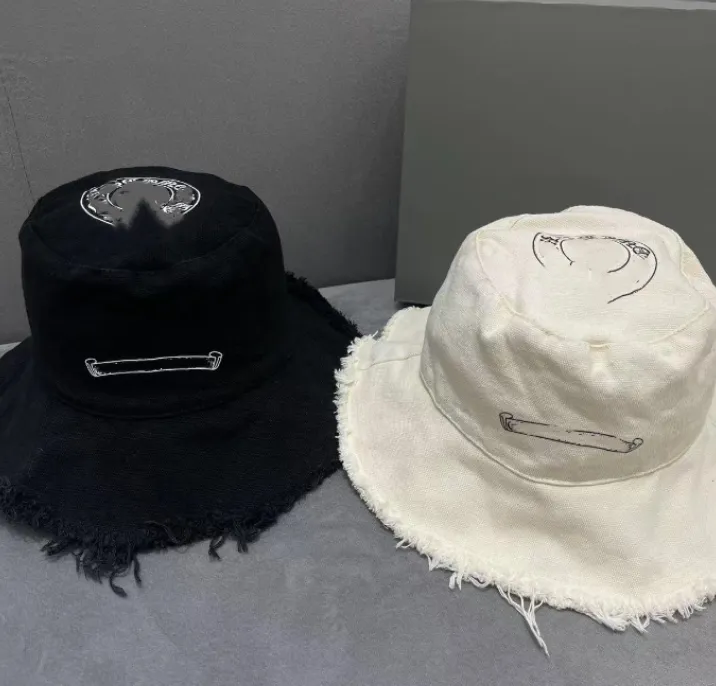 Jeans stracciati di qualità Bordi invecchiati Cappelli a tesa larga Lavabile Copertura stradale Faccia concava Forma concava Berretto di protezione solare Donna