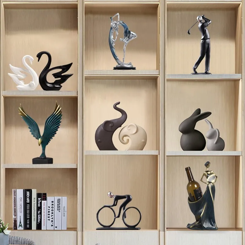 Decoratieve objecten Figurines Noordse ambachten Home Wine Cabinet Decoraties Kantoor Decoratie Creatieve huisverwarming Geschenken Kleine keramische ornamenten 221203