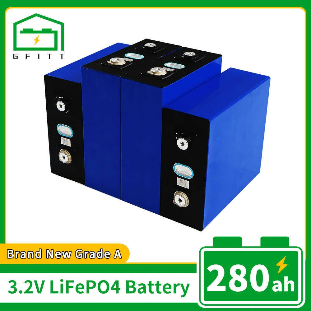 Yepyeni 4-32pcs 3.2V LifePo4 280AH Pil Şarj Edilebilir Pil Elektrikli Tur Araba RV Güneş Pili AB ABD Vergi Muafiyeti