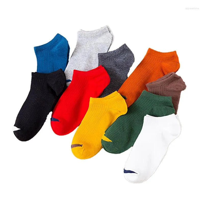 Men's Socks Pure Cotton Thin Short Tube Low Cut Shallow Mouth