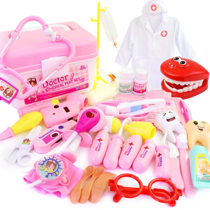 Kids Pretend Toy Doctor Medical Toys 2-4 Years Doctor Kit Kids Set Speaking  At Home Doctor Nurses Blood Pressure Toys Medical