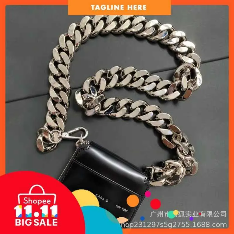 80%off Luxury Design Bags Kara Thick Chain Waist Fashionable Slung Change Cht Ins Super Fire Mini Leather Bag Girl ladies evening clutches