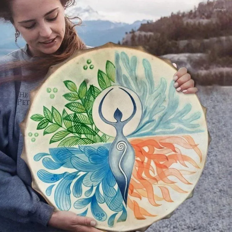 Dekoratif Çiçekler Şaman Davul Sibirya Ruhu Müzik El Yapımı El Sanatları Süs Paskalya Hediyeleri Ev Dekorasyon Seti Şifa İhale