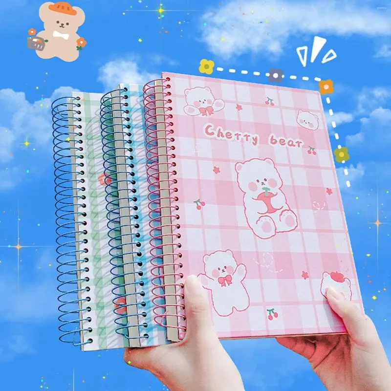 Cartoon Spiral Journal B5 Notebook 150 Sheets Eye-caring Dowling Papers Gift Notepad For Kids Students Office Women Men