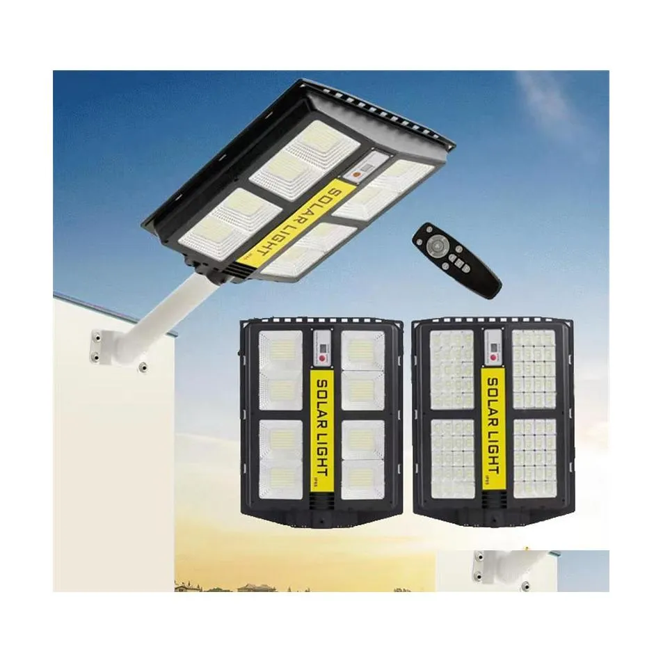 Solar Street Light 800W LED -lampor Remote Control PIR Motion Sensor Wall Waterproof Telescopic Rod Garden Lights F OT6AM