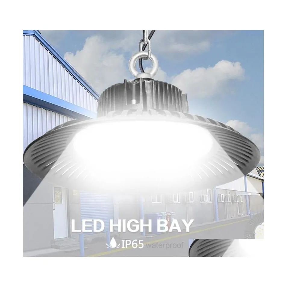 High Bay LED LEV 50W 100W 150W 200W OVNI 6000K 20000LM IP65 AC85265V LEDS LUZES DE FLUSH MINERA MINERAÇÃO DE MINERAÇÃO