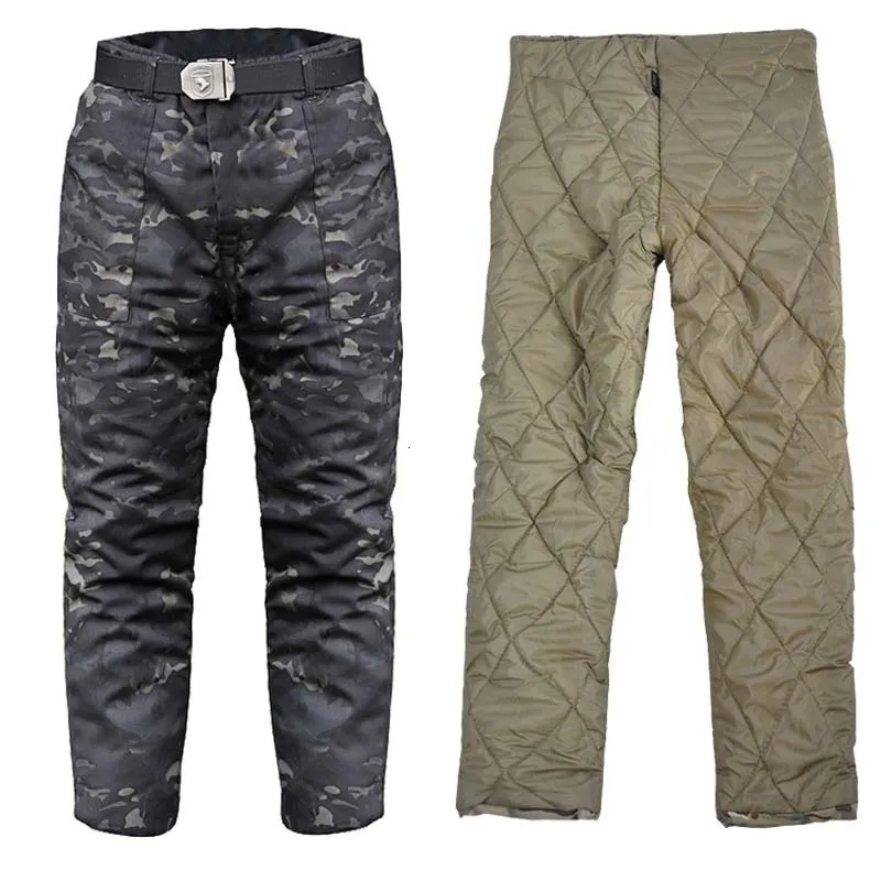 Outdoor Pants -30 Degree Thick Cotton Waterproof Wear Hiking Camping Warm Winter Camouflage Military Tactical Army 221203