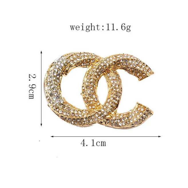 Ünlü Tasarım Altın G Marka Luxurys Desinger Broş Kadınlar Rhinestone İnci Harf Broş Takım Pin Moda Takı Giyim Dekorasyon