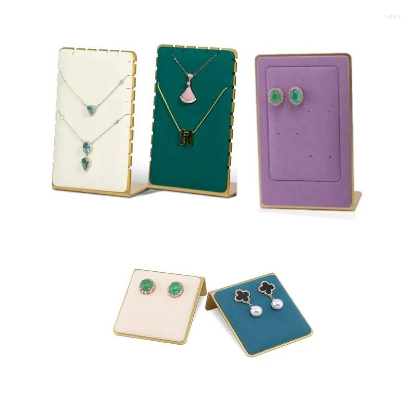 Jewelry Pouches Box Organizer Display Stand Necklace Showcase Holder Pendant Earrings Rings Show Props Gift For Women