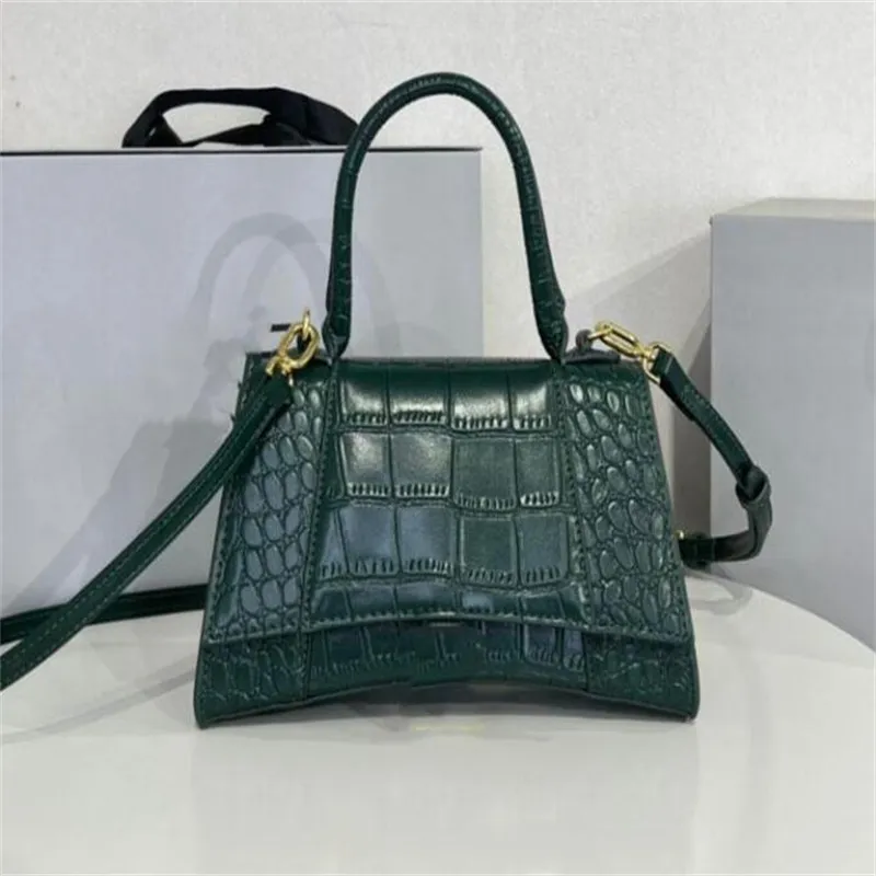 Fashion Evening Bags crocodile skin mini hourglass Bag luxury designer Crossbody Handbag Women Purses Genuine Leather Ladies Shoulder Hourglas Bags