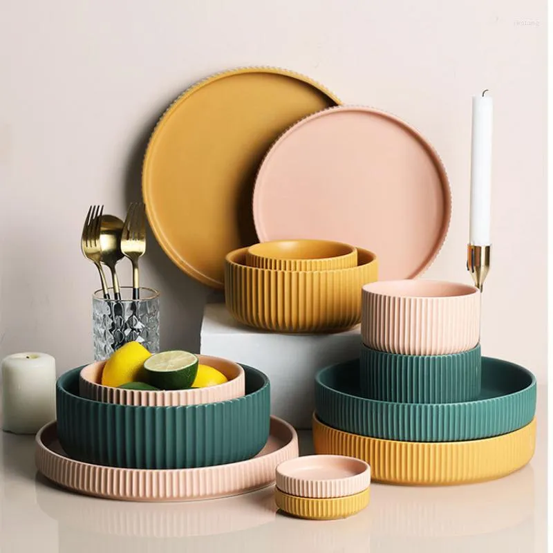 Bowls Wholesale High Quality Style Ceramic Bowl Modern Dinner Set Tableware Luxury