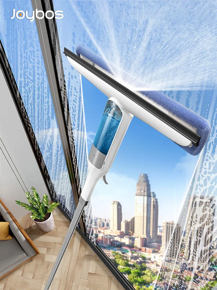 Cleaning Brushes Joybos Multifunctional Spray Mop Window Cleaner Glass Wiper with Silicone Scraper Shower Floor Washer 221203