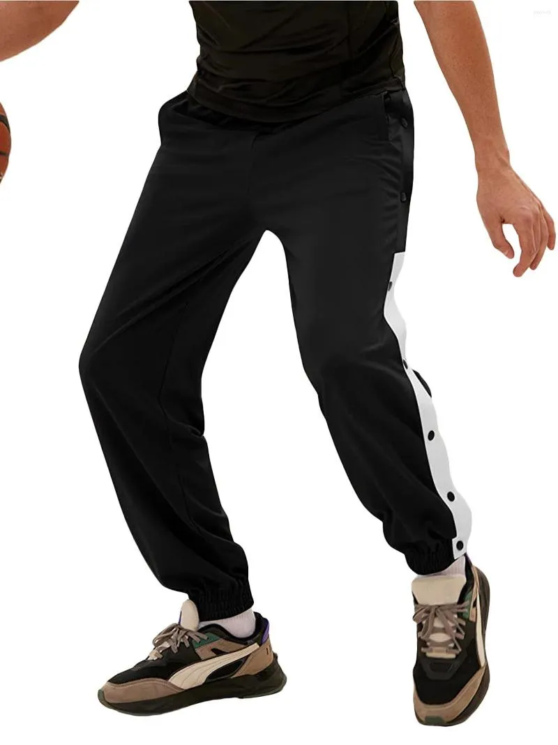Mens Tear Away Basketball Track Pants With High Split Side Snap Cinch  Bottoms Loose Fit For Casual Athletic Workouts And Professional Sweatpants  From Fbxf, $18.48