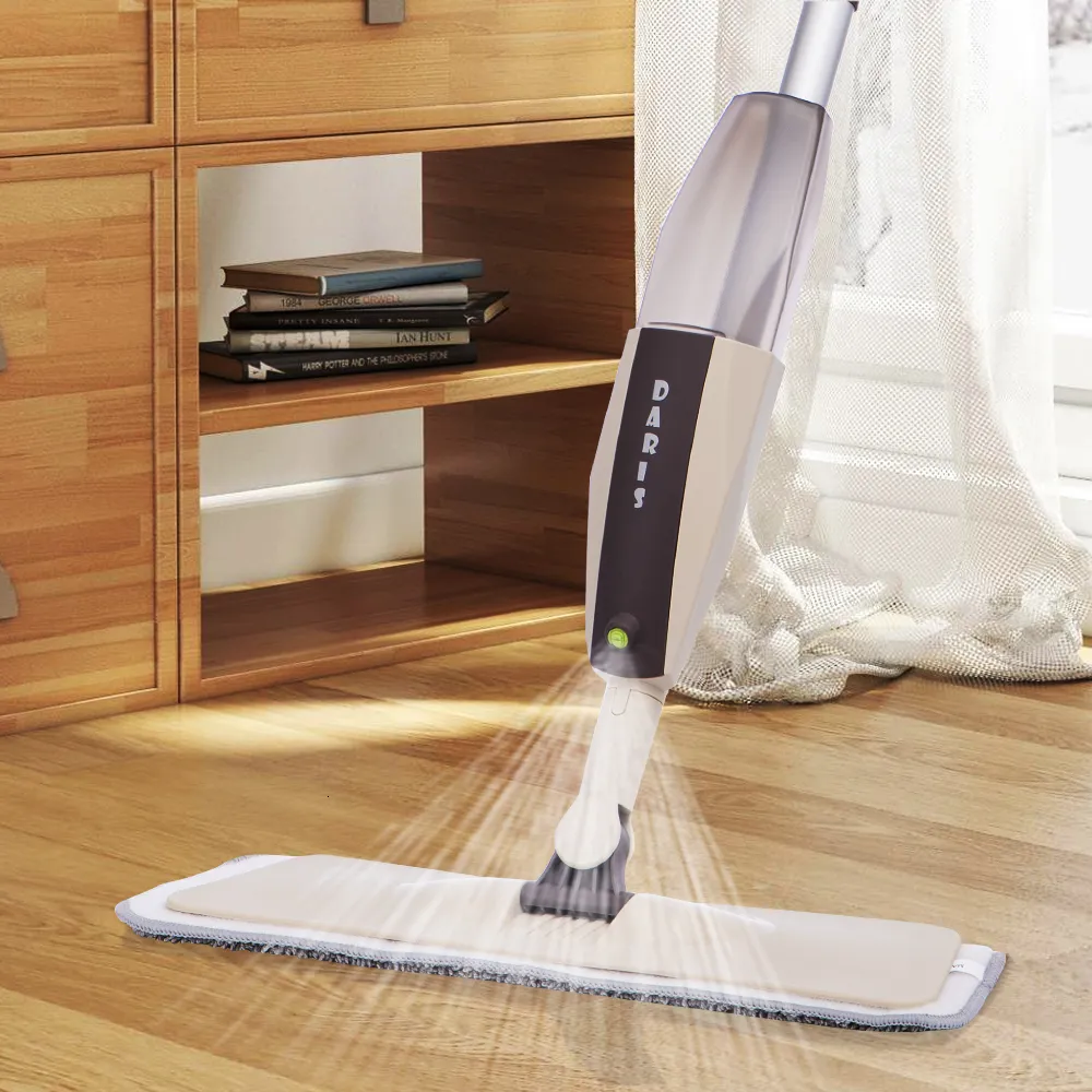 Mops Spray Mop for Floor House Cleaning Tools Magic Wash Flat Flat مع منصات الألياف الدقيقة البديلة للبلاط السيراميك الصلب 221203