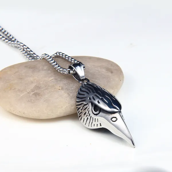 Eagle Head Pendant Necklace Stainless Steel Necklaces Men Punk Fashion Fine Hiphop Jewelry