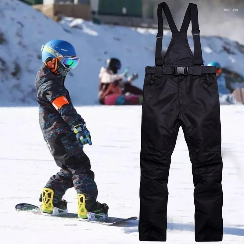 Skihose, Ski-Latzhose, isolierte Latzhose für Damen und Herren, wasserdicht, Schnee, warm, Winter, Snowboard-Overall für Outdoor-Sportarten