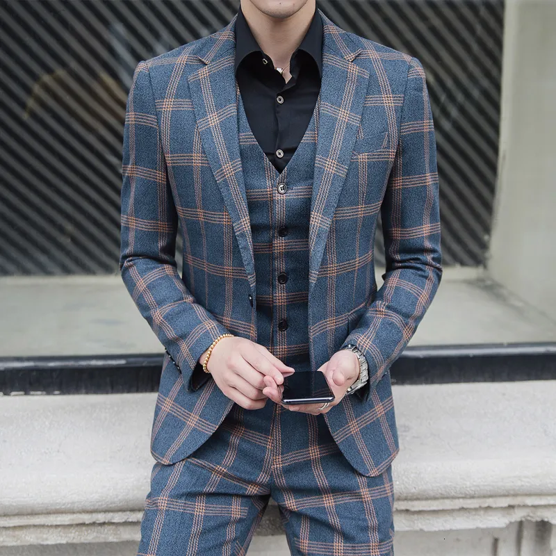 Blazer Uomo A Quadri Da Abito Formale – Giacca Sportiva Per Matrimoni, Feste E Cerimonie, Vestibilità Classica