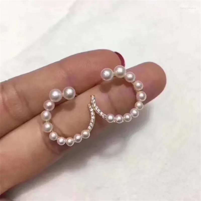 Dangle Earrings Natural Freshwater Cultured Pearls Tibetan Silver Good Quality Pearl 3-6MM Wholesale