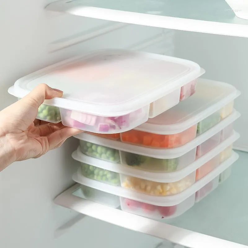 Plastic Bottle Storage Containers 5/6 Compartment Food Containers