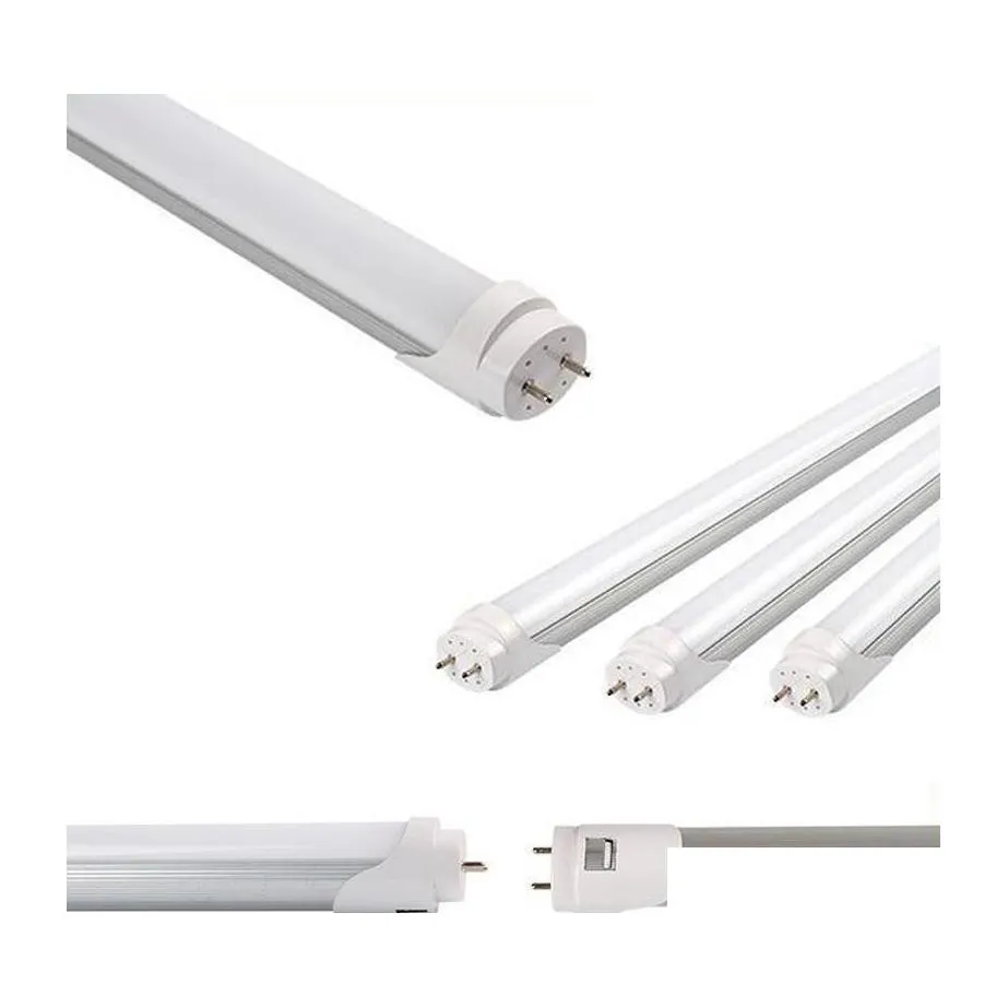 Led Tubes 2Ft 3Ft T8 Led Tube Light Smd2835 High Super Bright 10W 14W Cold White Fluorescent Bbs Ac85265V Drop Delivery Lights Lighti Oto81