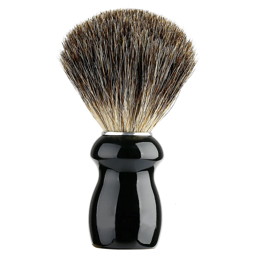 Ferramentas de maquiagem Brush de barbear puro Badger Shave Wood Handled Sport N￳ tradicional 25mm para homens 221203