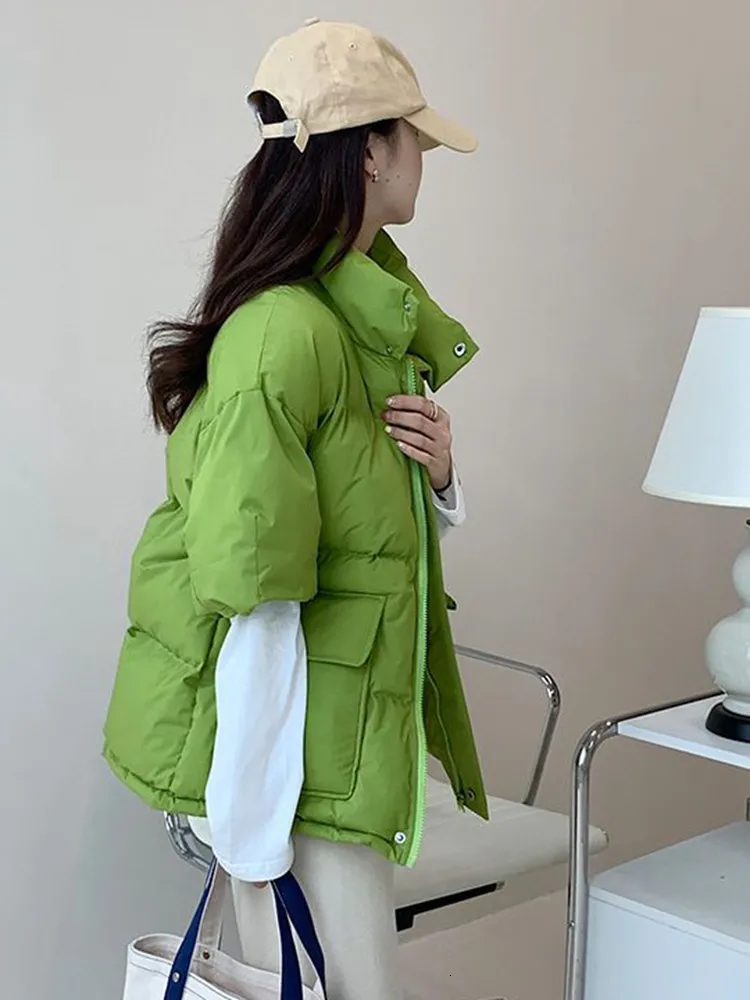 Mint green puffer vest cheap