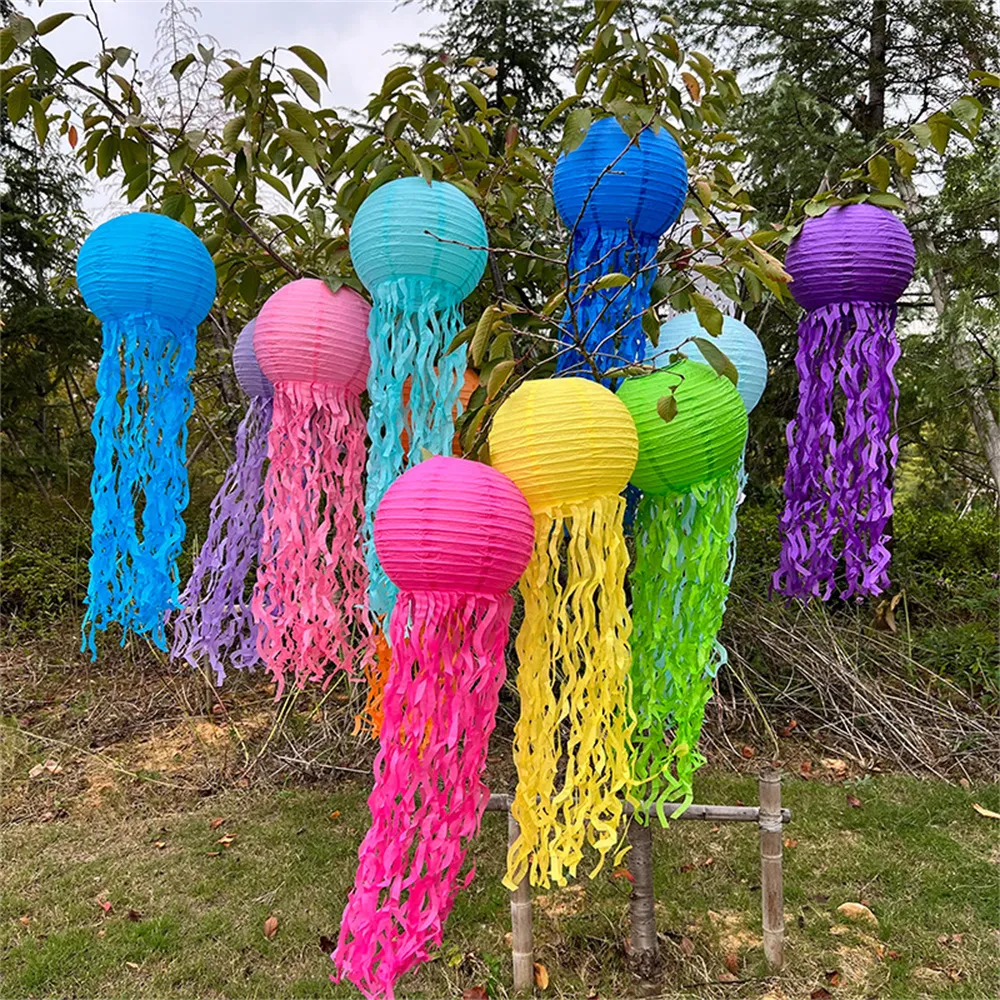 Party Decoration Jelly Fish English Paper 1 Lanterns Hanging