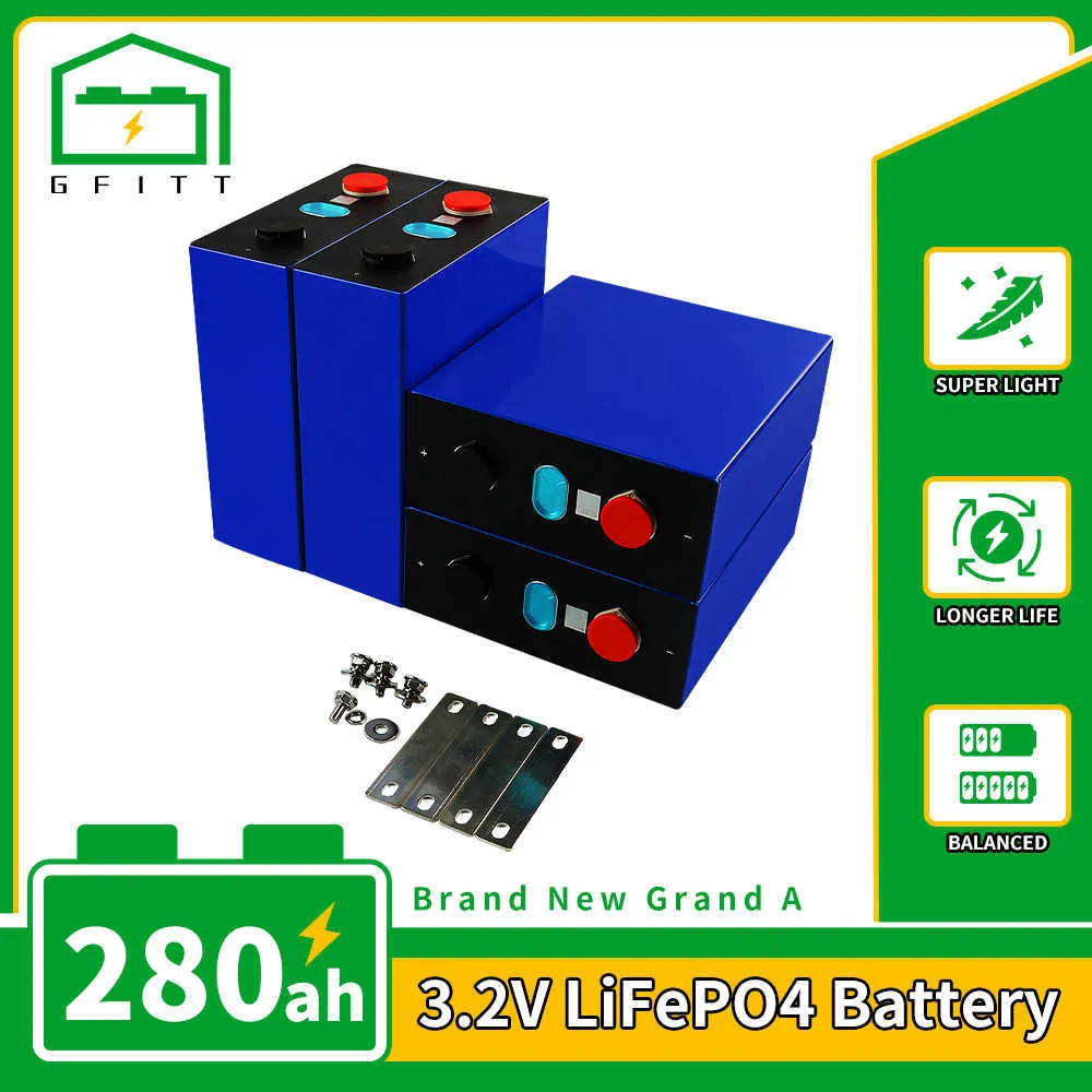 NOWOŚĆ 4-32PCS 3,2V LifePo4 280ah Naładowanie akumulatora do elektrycznego samochodu turystycznego RV Solar Cell