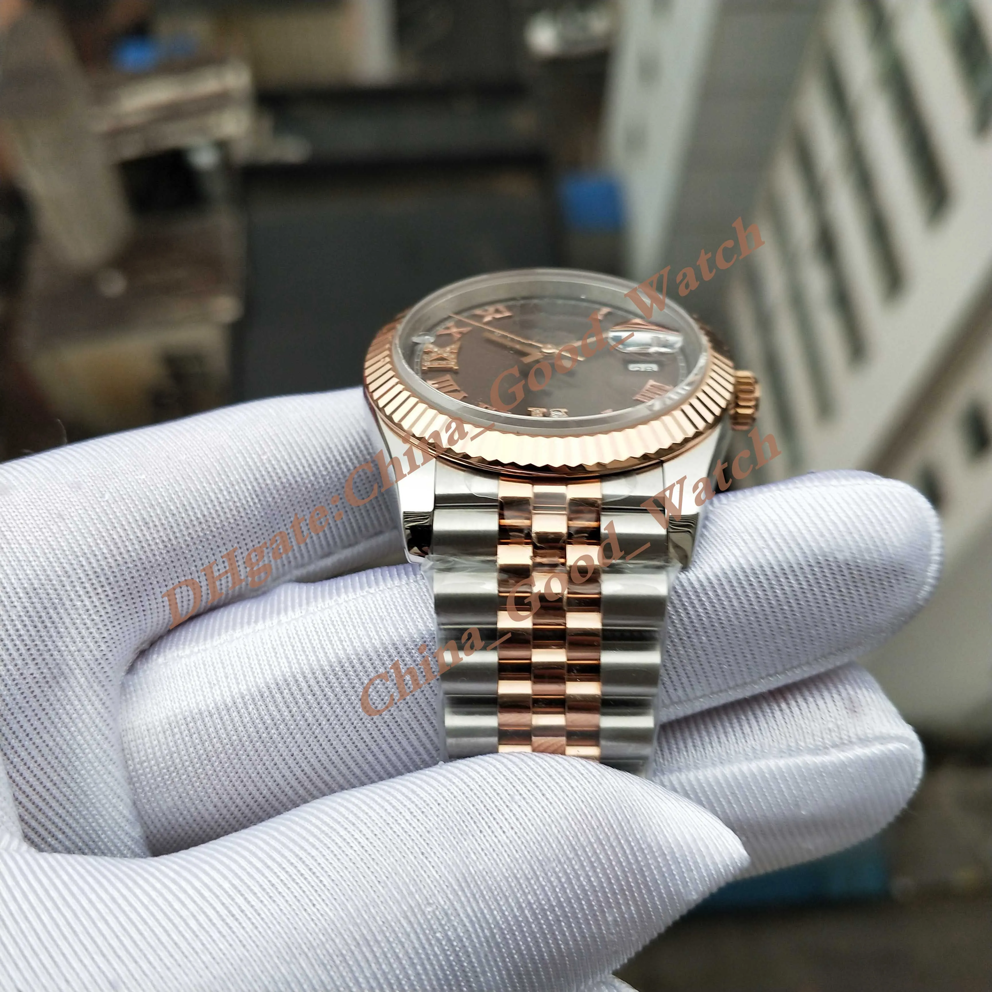 Rose gold dial men's watch deals
