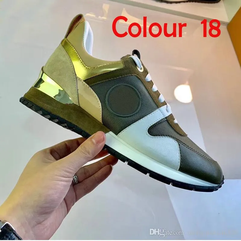 Casual Shoes Lace-Uptrainers Sneaker Woman Shoe Lady Sneakers Platform Men Gym Women Travel Leather Fashion Letters Thick Bottom 100% Cowhide Large Size 39-42-45