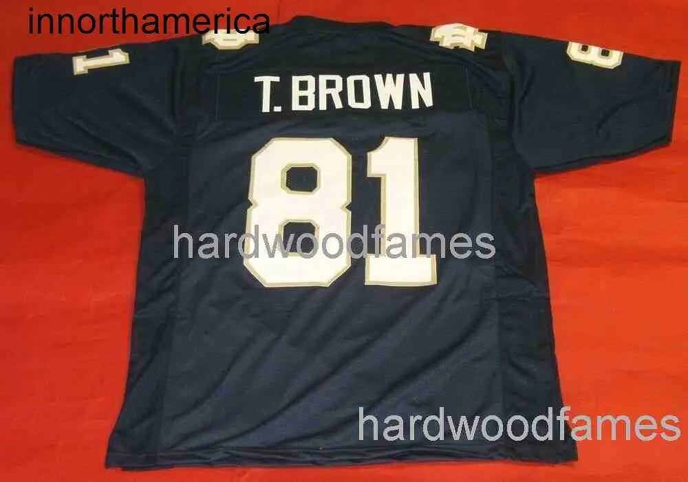 Niestandardowy Tim Brown Jersey Dodaj dowolny numer nazwiska mężczyźni kobiety młodzież Rozmiar XS-5xl 6xl