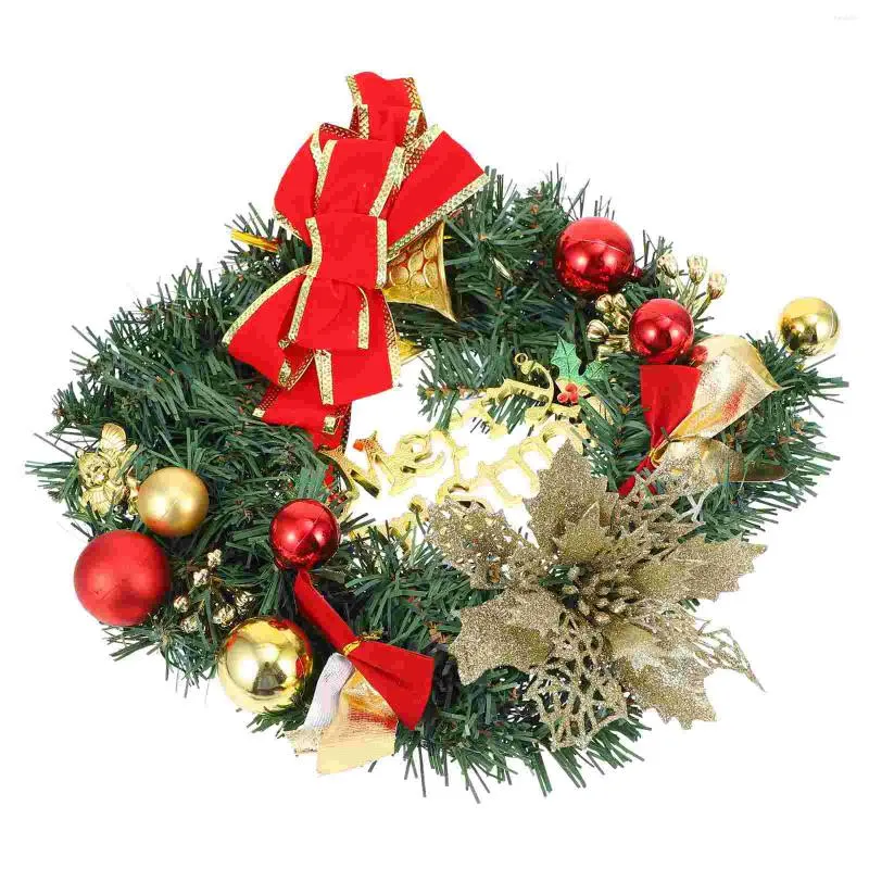 Decoratieve bloemen 1 st delicate kerst hanger deur muur krans ornament Home Xmas hangende decor