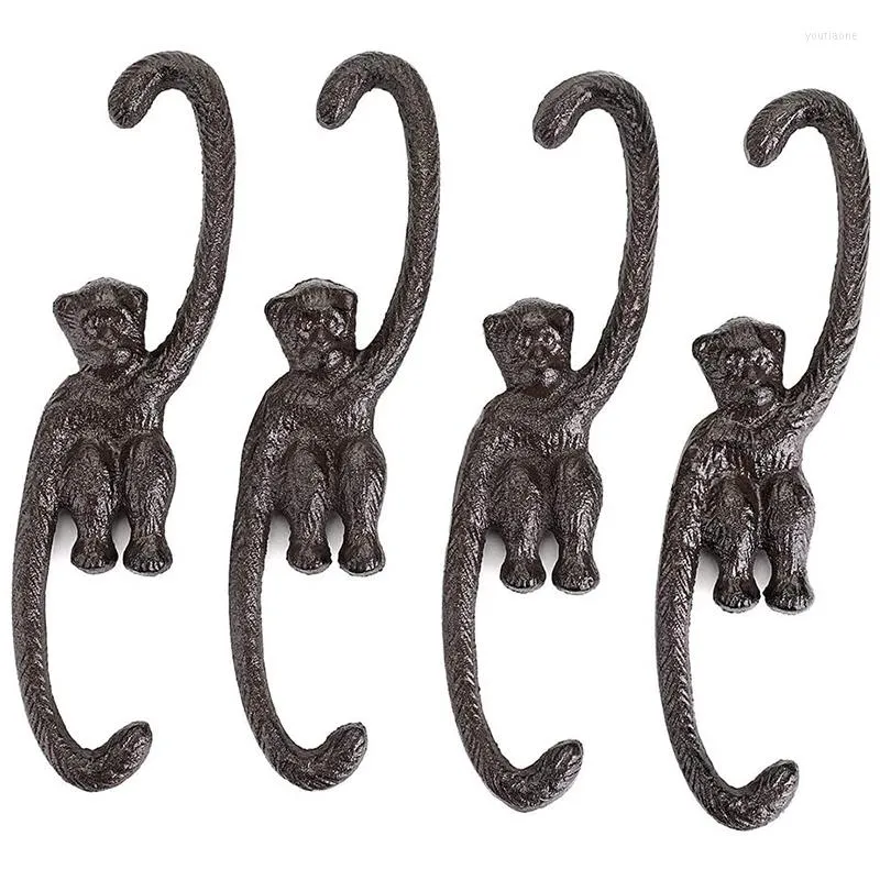 Set Of 4 Heavy Duty Cast Iron Monkey Hooks For 8 Inch Decorative Plant  Hangers From Youtiaone, $34.41