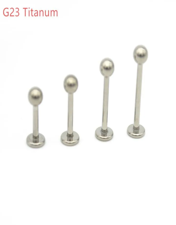 Grade 23 Titanium Lip Bar Stud Labrets Rings Ear Stud Tragus Body Piercing Jewelry Monroe G23 Helix Earrings5806472