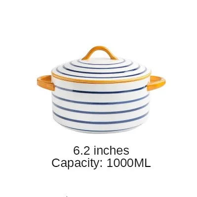 Paula Deen Soup Pot Japanese Blue White Ceramic Soup Bowls With Lid  Porcelain 118L Soup Pot Ramen Bowl Household Restaurant Kitchen Tableware  221203 From Mu007, $47.93