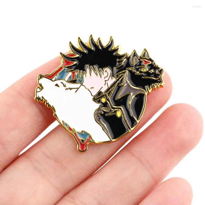 Broszki Dz2163 Japońskie anime jujutsu kaisen kolekcja Enamel Pin Pin Pins Ubranie plecak dekoracja biżuterii Prezenty