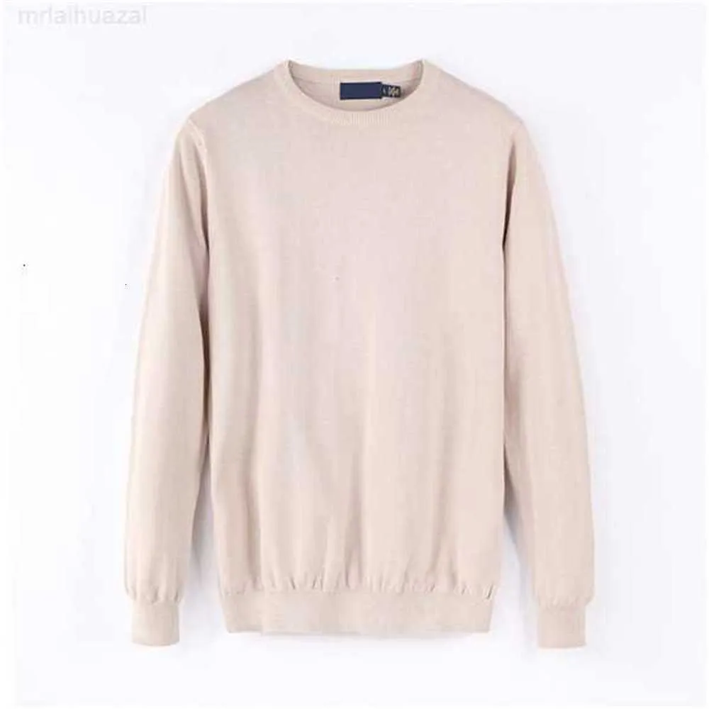 Pulls de chandail masculin Spring et automne section mince Pullage de marque de petit cheval pour hommes V cou couleur unie à manches longues chaudes occasionnelles