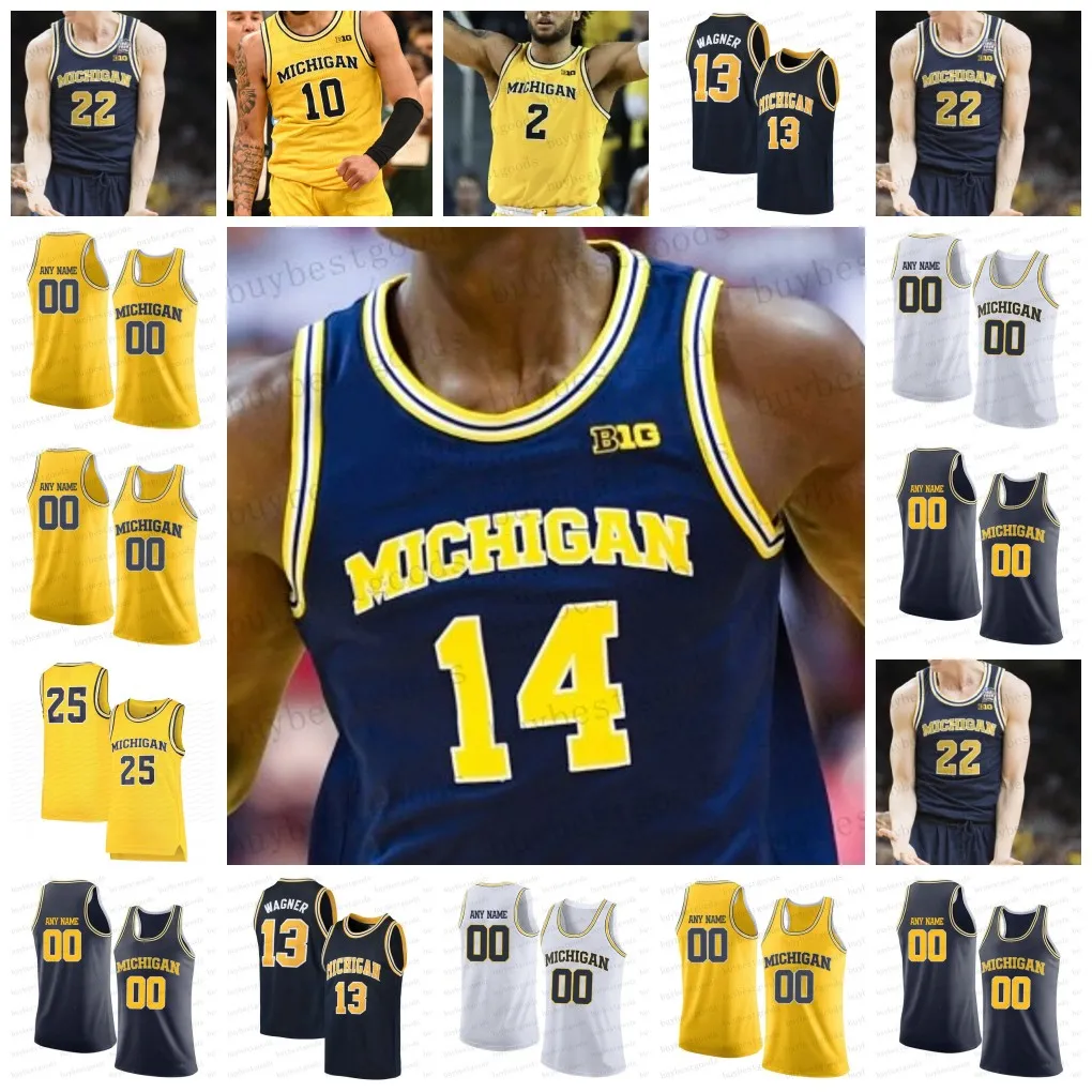 Maillot de basket-ball Michigan Wolverines Jace Howard Tray Jackson Olivier Nkamhoua Terrance Williams Tarris Reed Jr Dug McDaniel Juwan Howard Chris Webber Jalen Rose