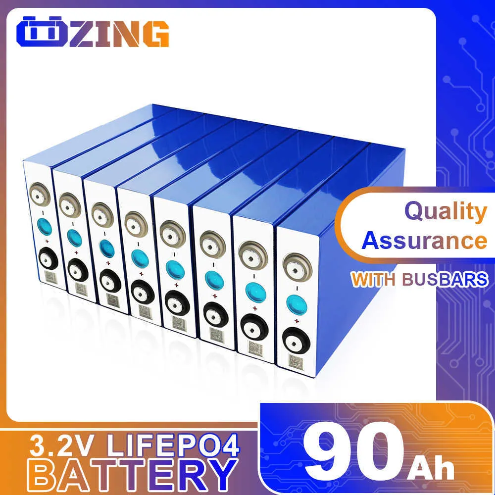 4/8/16/32pcs Grado A 3.2v Batteria 90Ah Batteria Ricaricabile Lifepo4 Batteria Per CAMPER barca solare Consegna Veloce EU US duty free