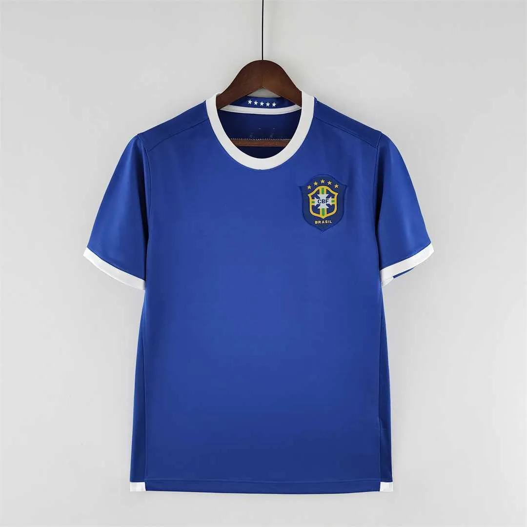  Camiseta Brasil de fútbol brasileño retro de Brasil, Amarillo,  S : Deportes y Actividades al Aire Libre