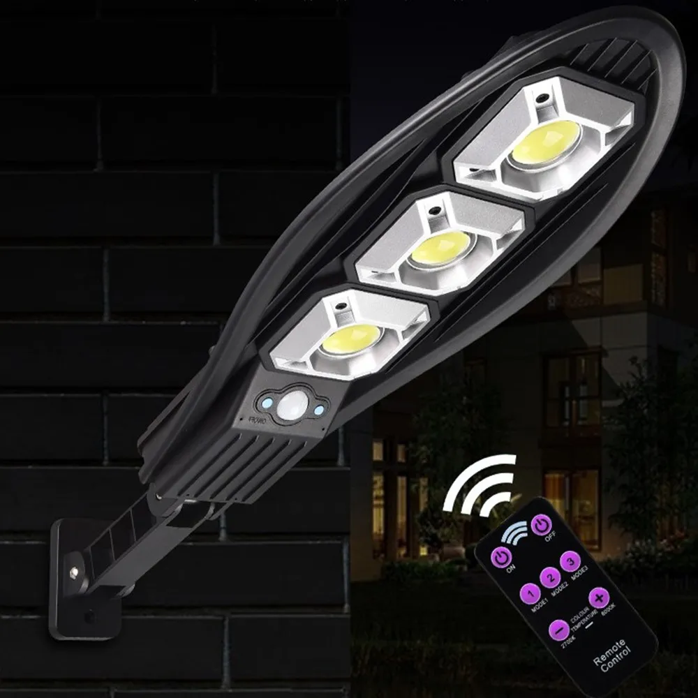 زينة الحديقة 500 واط LED LED Solar Light Outdoor Lamp مدعومة بأشعة الشمس المضاد للماء PIR Sensor Street لزينة 221202