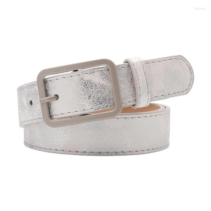 Metallic top belt womens