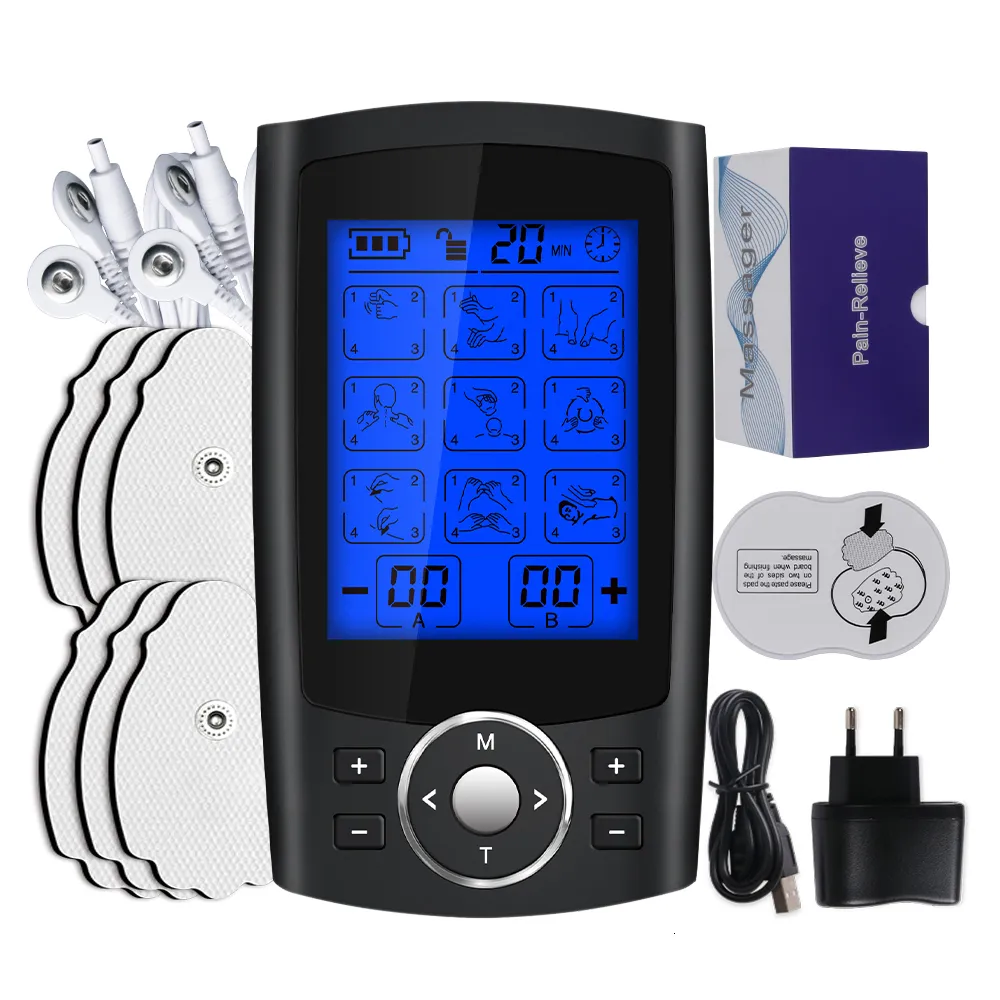 Портативное тонкое оборудование TENS Unit 36 режимов Электрическая  стимуляция мышц EMS Расслабляющий массажер для тела Электронные импульсные  ...