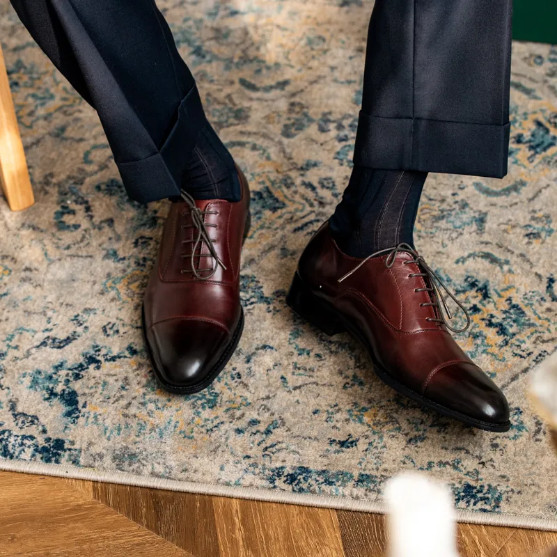Britischer Stil, formelle Anzugschuhe, echtes Leder, Herren-Oxfords, Business-Schuhe, Herren-Flats