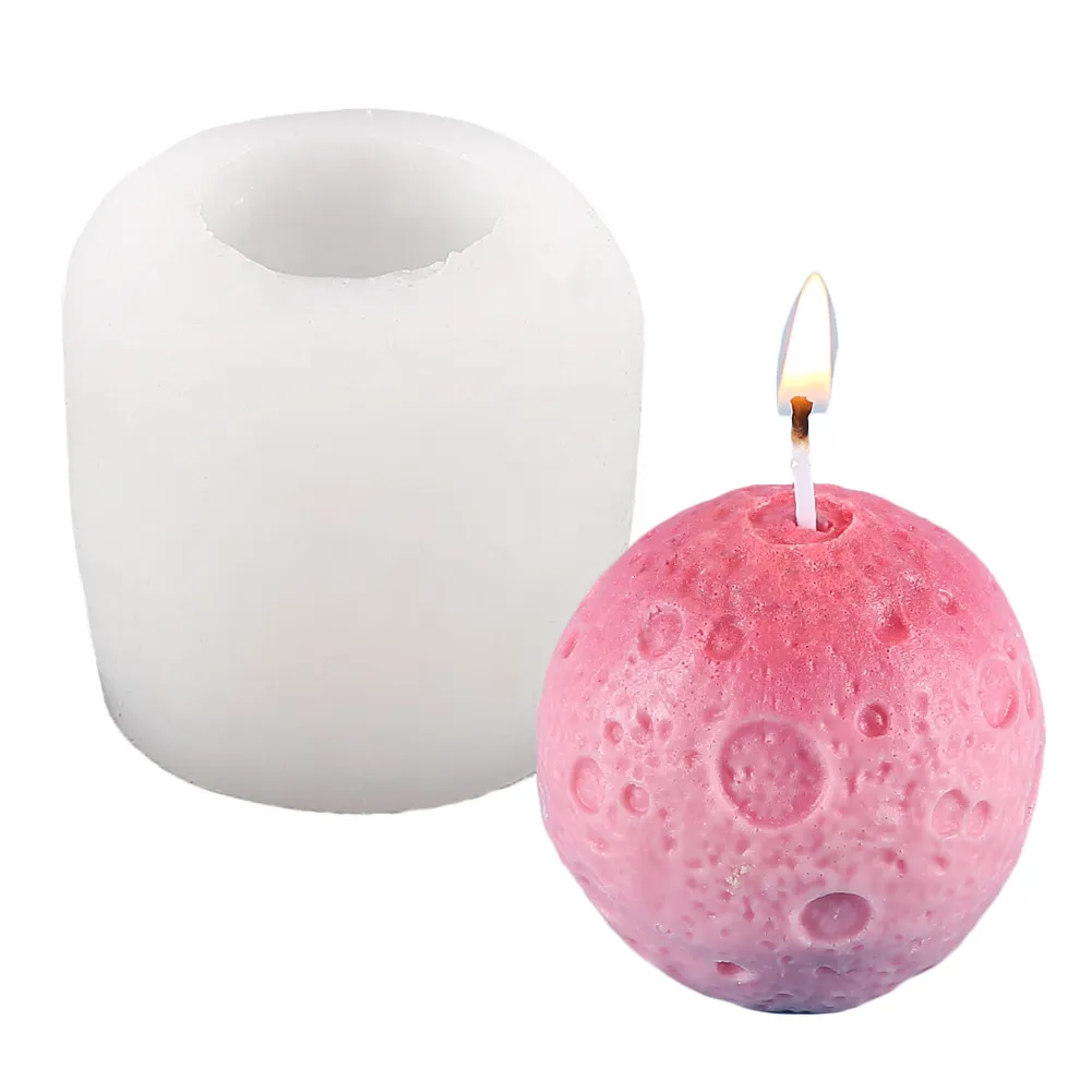 Moon Silicone Mold for Diy Aromatherapy Candle Lunar Shape Decoration 1223779