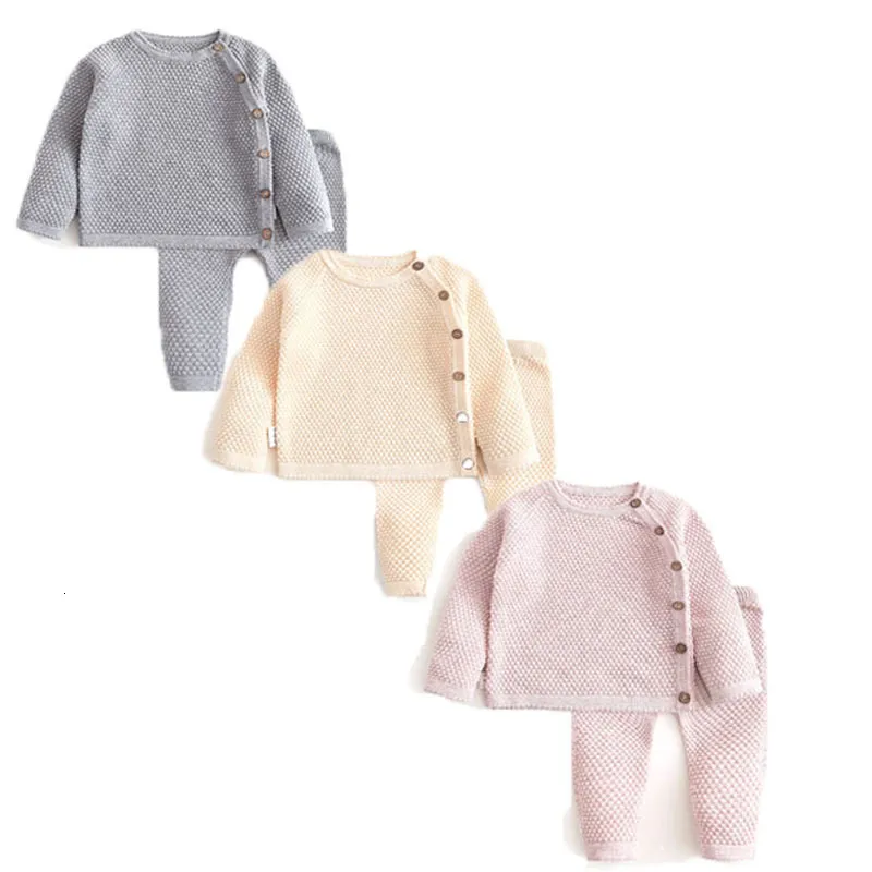 Roupas de roupas nascidas roupas meninas roupas outono inverno infantil suéteres de malha ternos infantis meninos ropa de bebe 221203